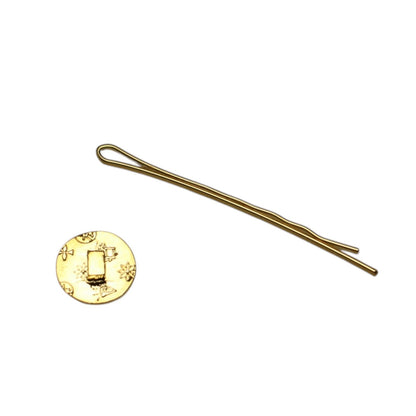 ヘアピン ピンク 紫陽花 金 TAMARUSAN