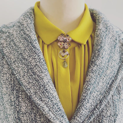 ピンブローチ 紫陽花 ピンク TAMARUSAN