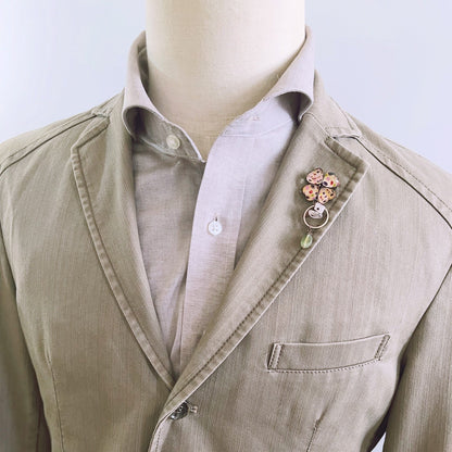 ピンブローチ 紫陽花 ピンク TAMARUSAN