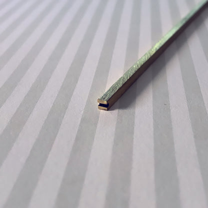 男のかんざし 真鍮 黒 一本挿しかんざし 四角➖