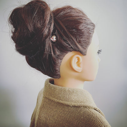 ヘアピン バラ柄 ハート ピンク 和風 高級ヘアピン