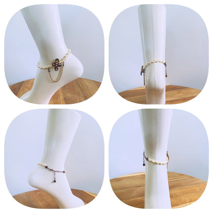 アンクレット ショコラ リボン アンティーク調 TAMARUSAN