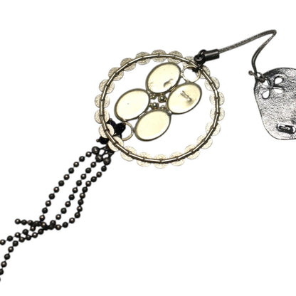 根付 ベージュ 革紐 珊瑚 TAMARUSAN