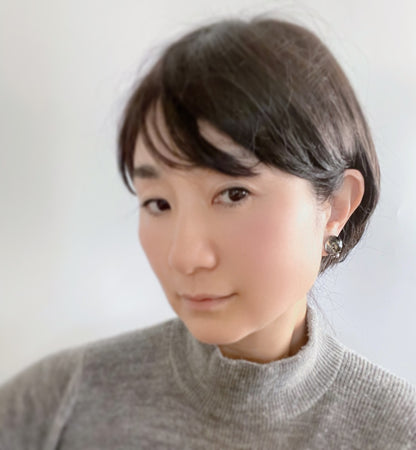 イヤリング 茶色 シダ シック