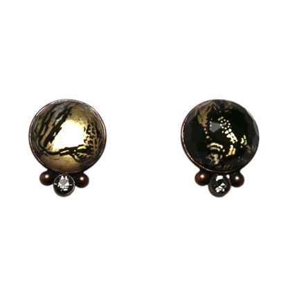 イヤリング 茶色 シダ シック TAMARUSAN