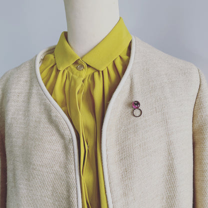 眼鏡ホルダーピンブローチ 蝶 ピンク