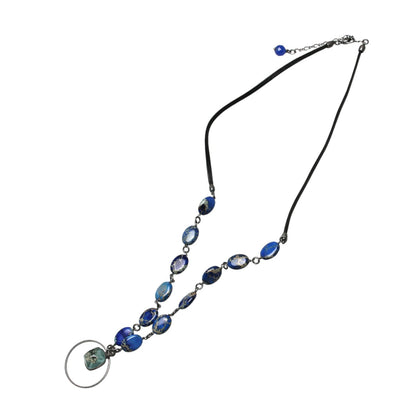 眼鏡ホルダー ネックレス トンボ 青 眼鏡ホルダー