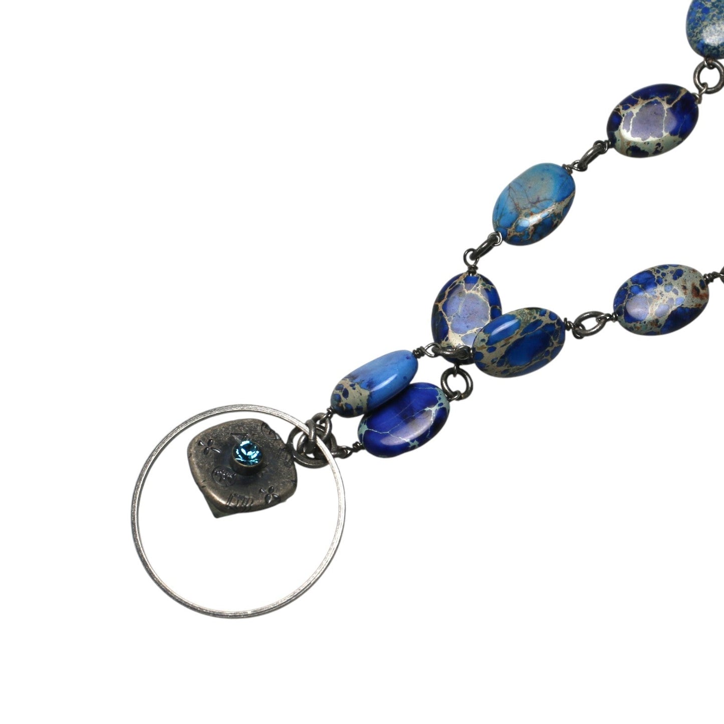 眼鏡ホルダー ネックレス トンボ 青 眼鏡ホルダー