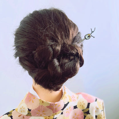 かんざし トンボ フクロウ パステルカラー 一本挿しかんざし