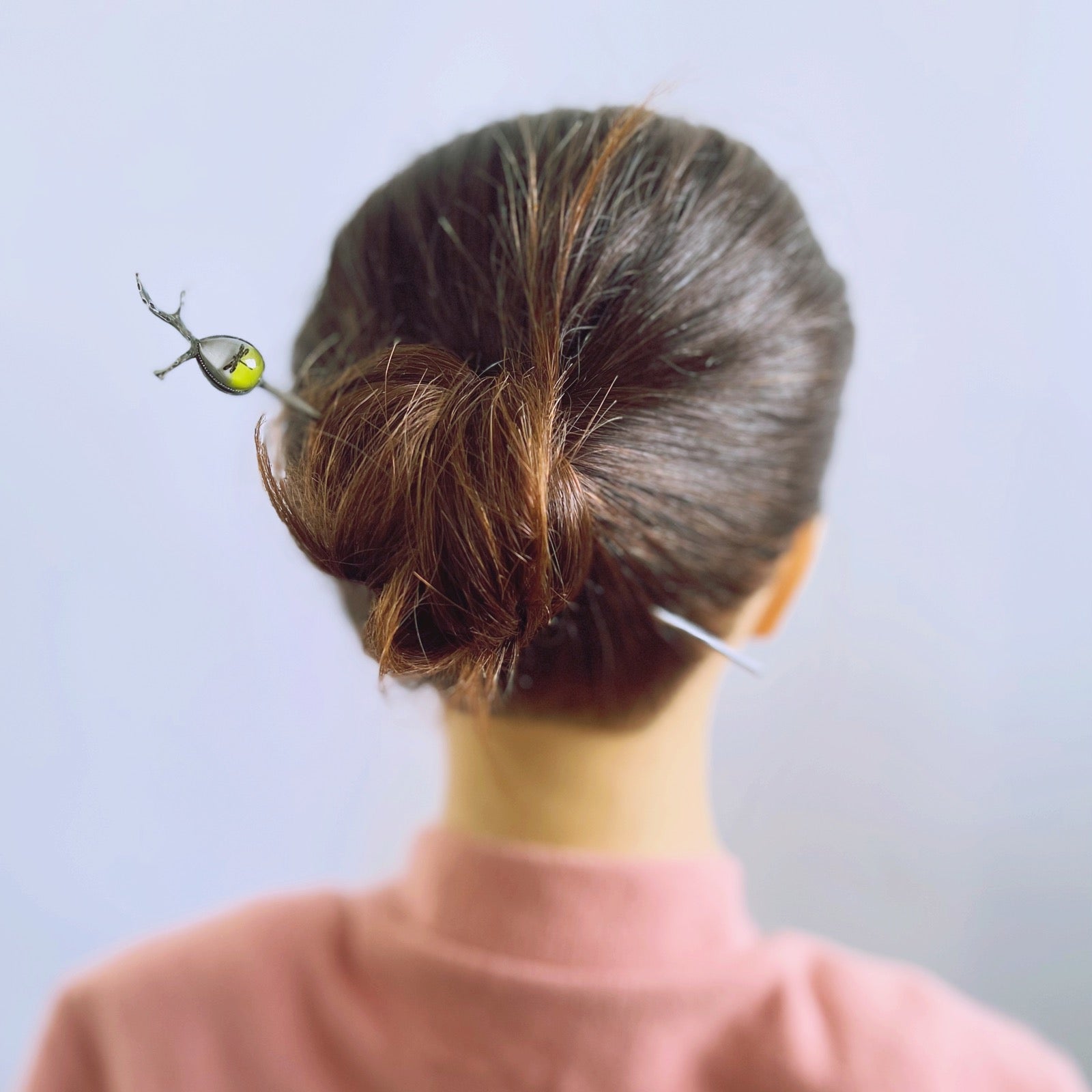 かんざし トンボ フクロウ パステルカラー 一本挿しかんざし