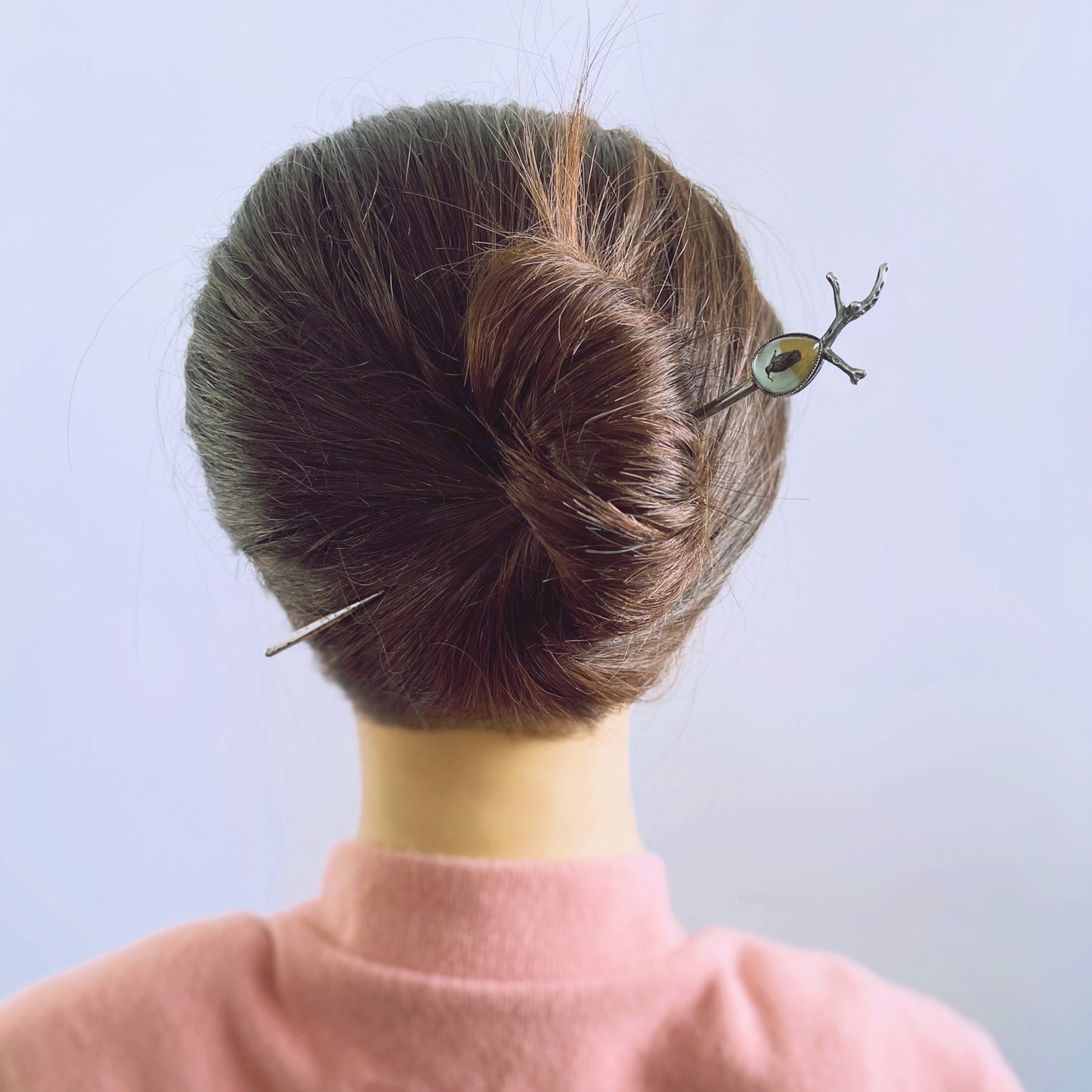 かんざし トンボ フクロウ パステルカラー 一本挿しかんざし