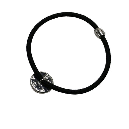 シルバー925 ヘアゴム ふくろう オレンジ TAMARUSAN