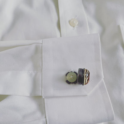 ボタンカバー カフスボタン ピンク TAMARUSAN