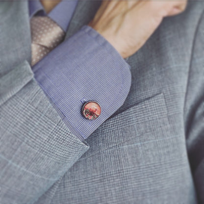 ボタンカバー カフスボタン ピンク TAMARUSAN