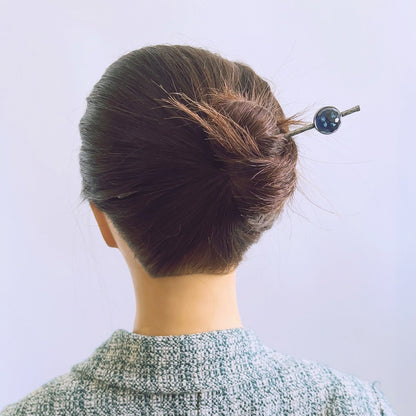 玉かんざし 青 和装 ヘアアクセサリー TAMARUSAN