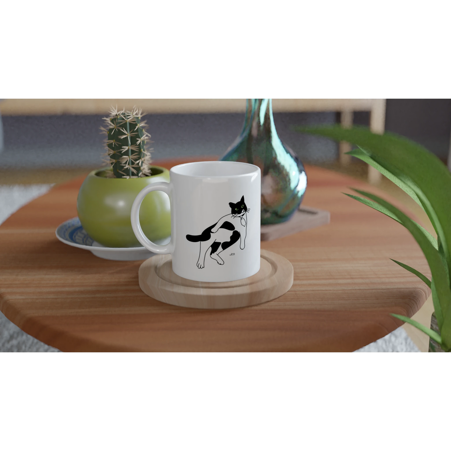 ジローのホワイトマグカップ Print Material