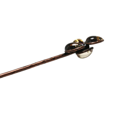 かんざし 恐竜 紫 短め TAMARUSAN