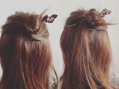 かんざし 恐竜 紫 短め TAMARUSAN