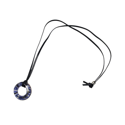 革紐 眼鏡ホルダー ヤモリ 水色 ネックレス 眼鏡ホルダー