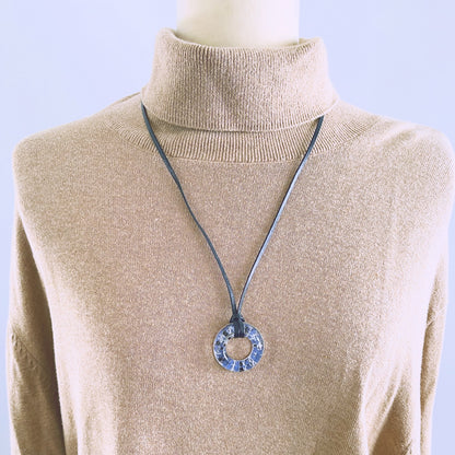 革紐 眼鏡ホルダー ヤモリ 水色 ネックレス 眼鏡ホルダー