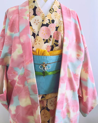 羽織紐 ブレスレット 革紐 白珊瑚 ベージュ TAMARUSAN