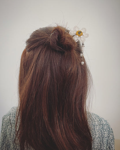 Uピン 花 レース 白 TAMARUSAN