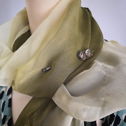 ハットピン ハート 紫 ハンミョウ ハットピン