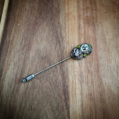 ハットピン ハート 紫 ハンミョウ ハットピン