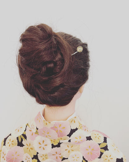 ねじり かんざし グレー ハンミョウ TAMARUSAN