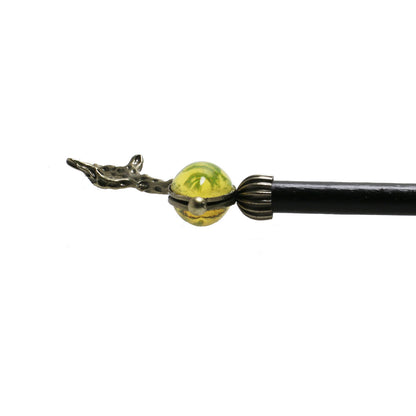 木製かんざし トナカイ 抹茶 黄緑 梅 一本挿しかんざし