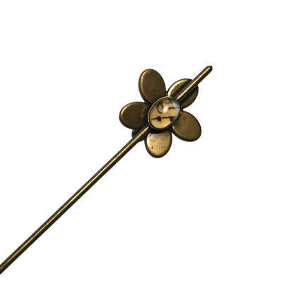 かんざし 花 水色 ジェダイト 一本挿しかんざし