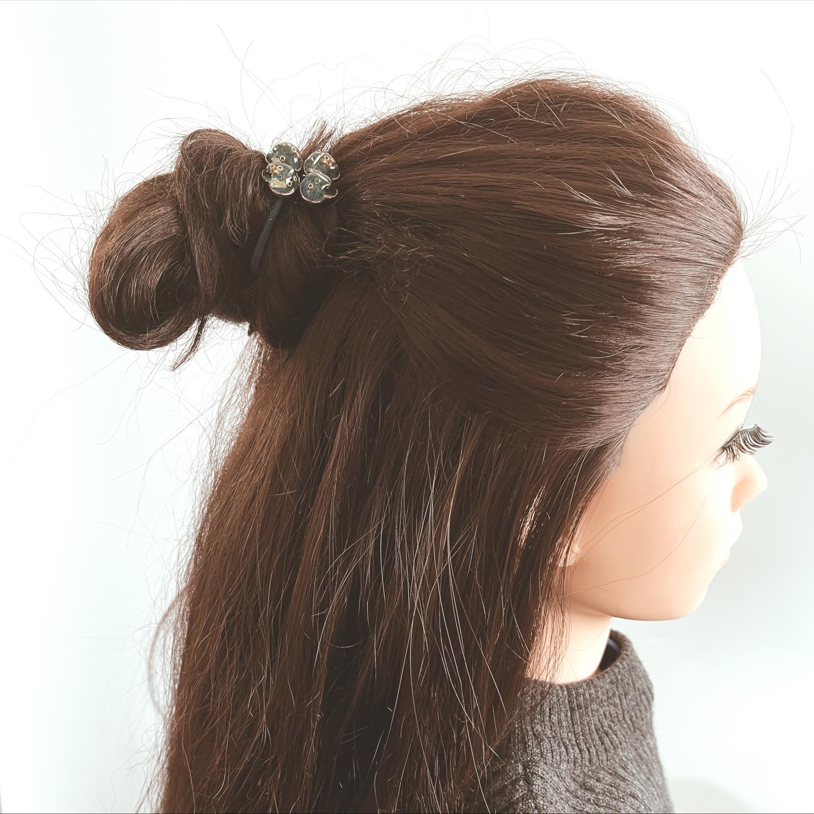 ヘアゴム エメラルドグリーン 四つ葉 おしゃれ 綺麗 贈り物 – TAMARUSAN