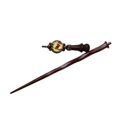 着せ替えかんざし 赤 花 木製 TAMARUSAN