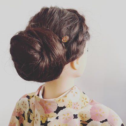 すごく短い かんざし 鹿の子 TAMARUSAN