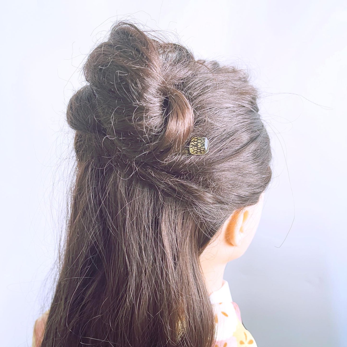 ヘアピン メンズ 紺 銀 髪留め 前髪 高級ヘアピン
