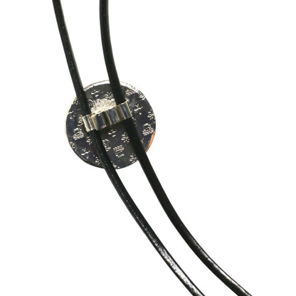 革紐ループタイ 銀ラメ 紺 ヘリンボーン TAMARUSAN