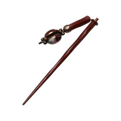 着せ替えかんざし 花 ピンク 木製 音符 TAMARUSAN