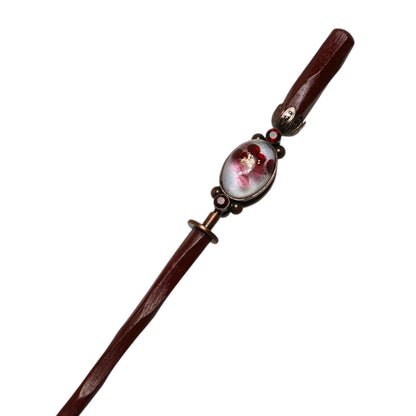 着せ替えかんざし 花 ピンク 木製 音符 TAMARUSAN