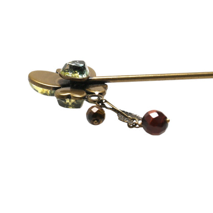 かんざしバレッタ ブルー 布 フェルト 紫陽花 TAMARUSAN