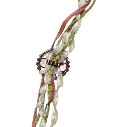 リボンループタイ マーブル 赤 花 TAMARUSAN