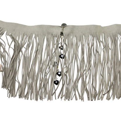 チョーカー フリンジ チーター 黄色 ネックレス