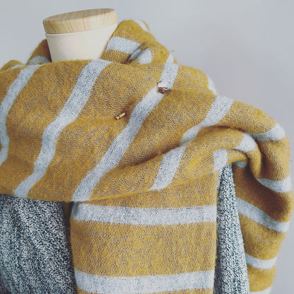 ハットピン ラペルピン シルバー 木目 金