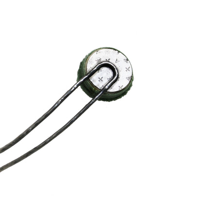 Uピン 短め 緑 ピンク フェルト 一本挿しかんざし