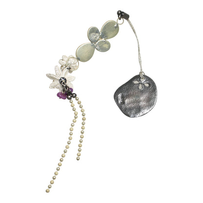 根付 紫 森 レース アメジスト 根付