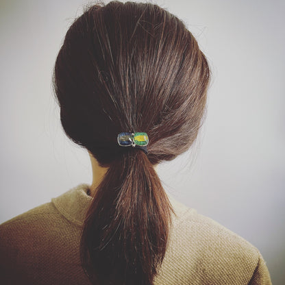 ヘアゴム 水引 青 ミント メンズ 高級ヘアゴム