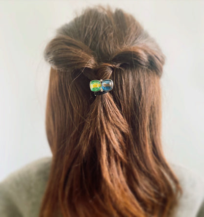 ヘアゴム 水引 青 ミント メンズ 高級ヘアゴム