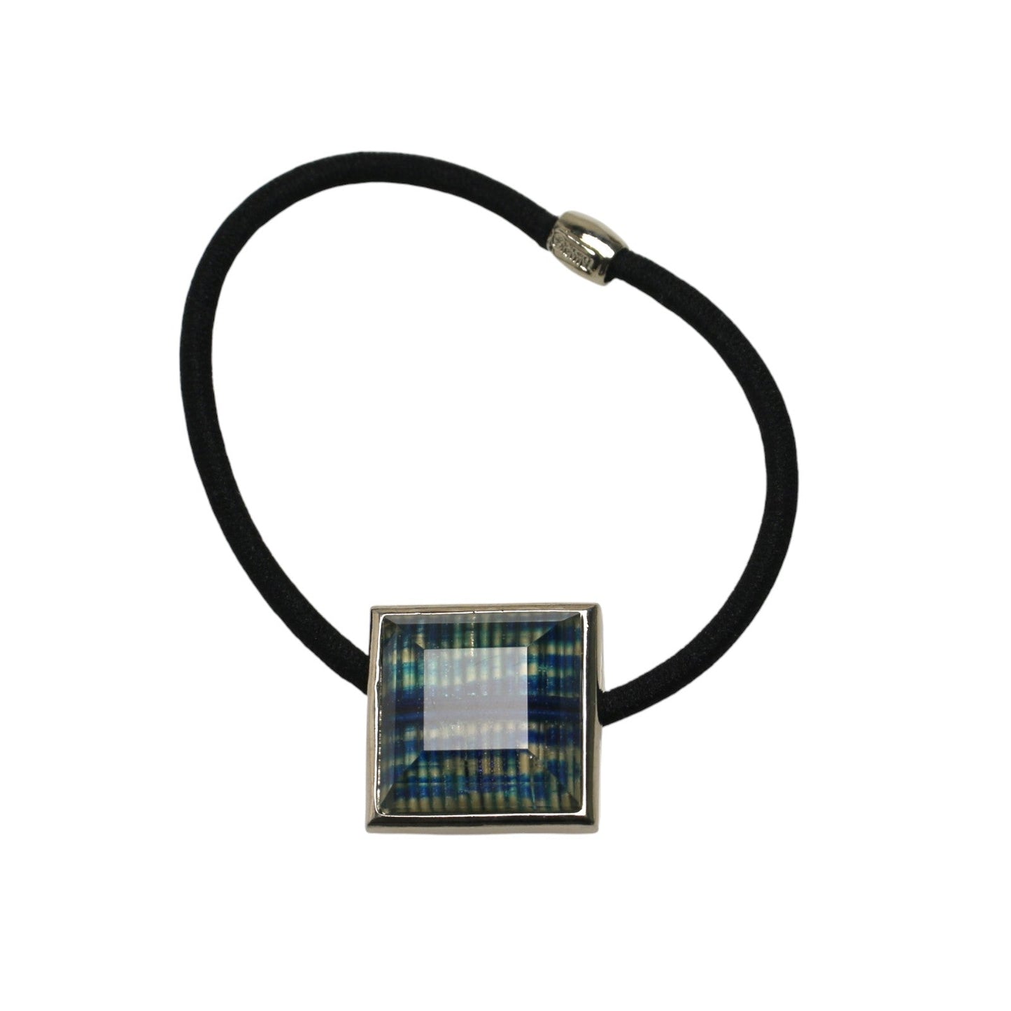 ヘアゴム 水引 青  四角 男女兼用 TAMARUSAN