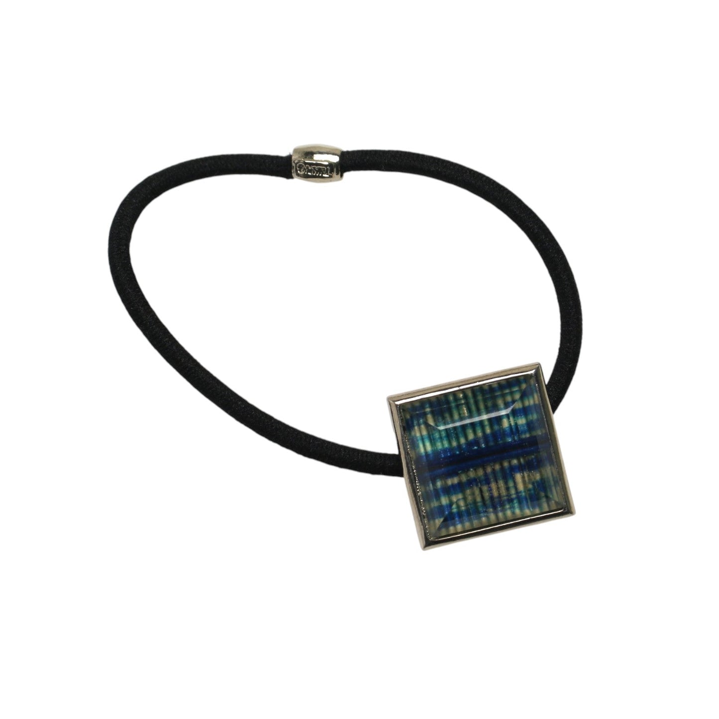 ヘアゴム 水引 青  四角 男女兼用 TAMARUSAN