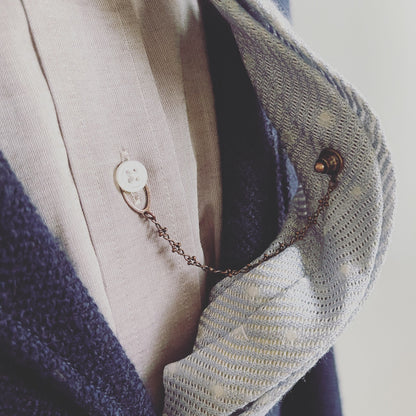 タイタックピン 水引 紫 葉っぱ TAMARUSAN