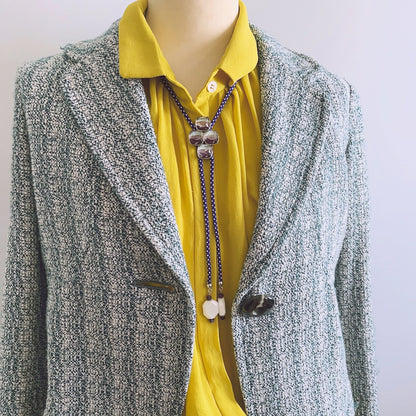 組紐ループタイ 紫 虹 アメジスト ジェイド TAMARUSAN